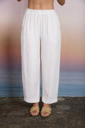Textured High Elastic Waist Lounge Pants