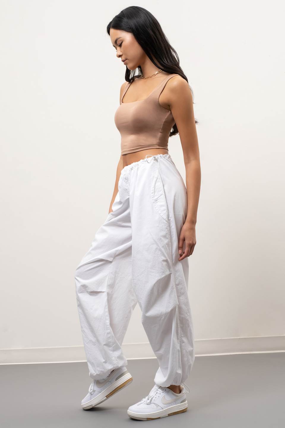 Reversible Cropped Square Neck Tank