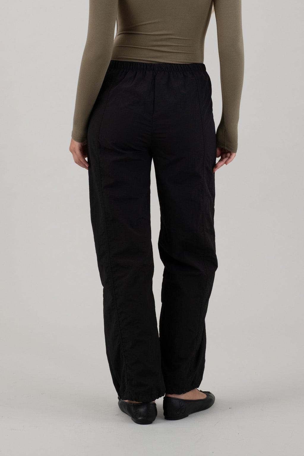 Drawstring Nylon Joggers