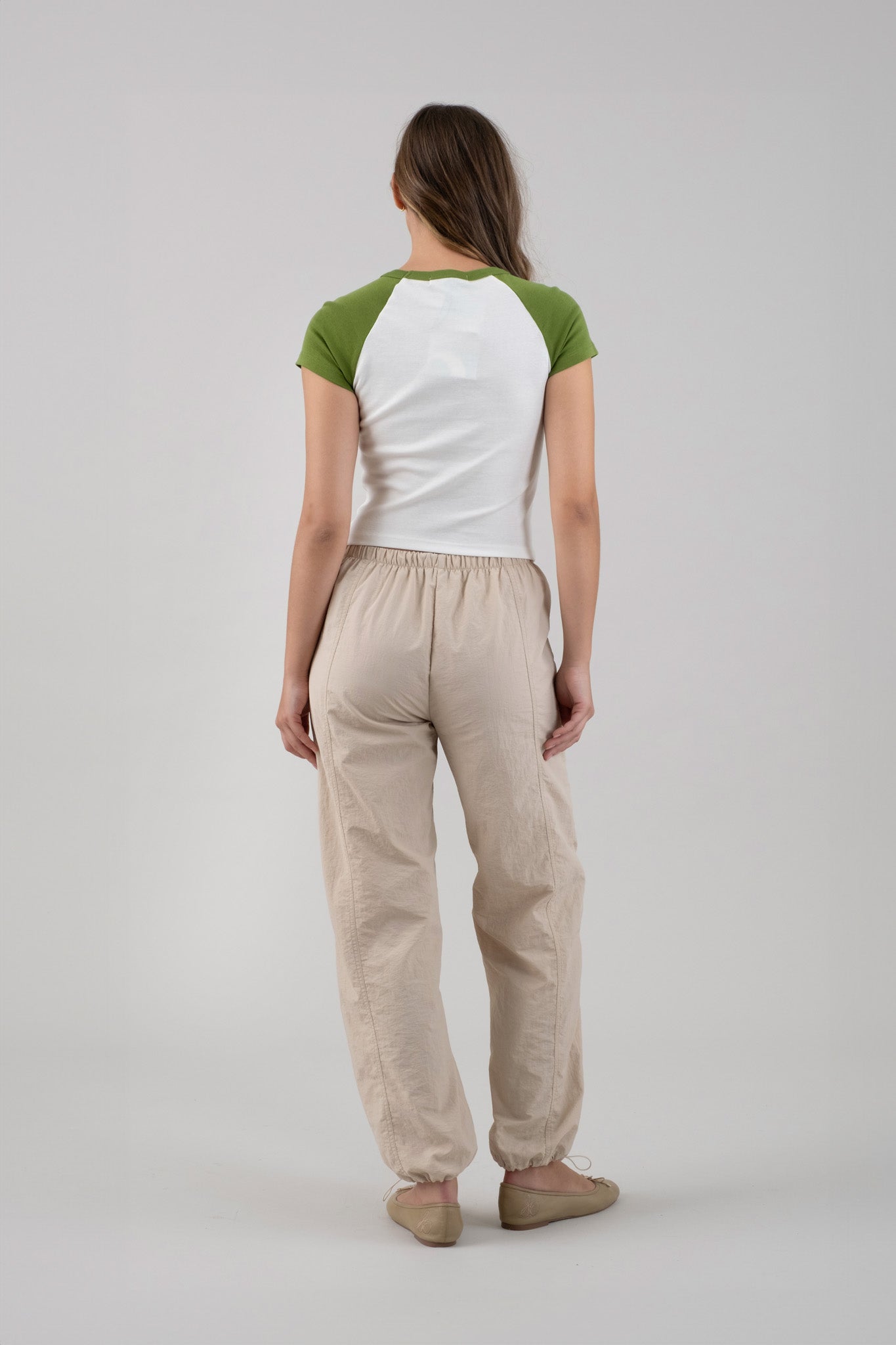 Drawstring Nylon Joggers