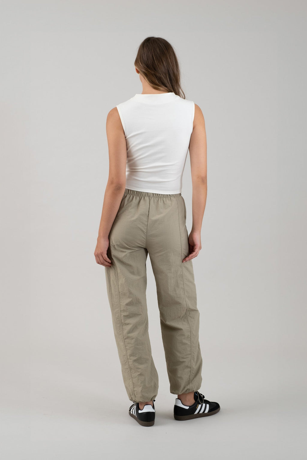 Drawstring Nylon Joggers