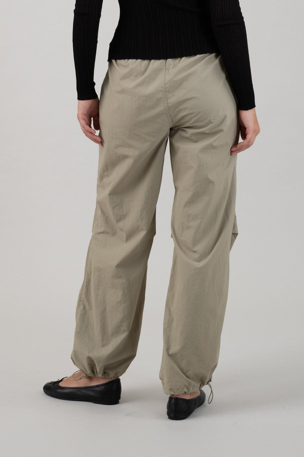 Drawstring Parachute Pants