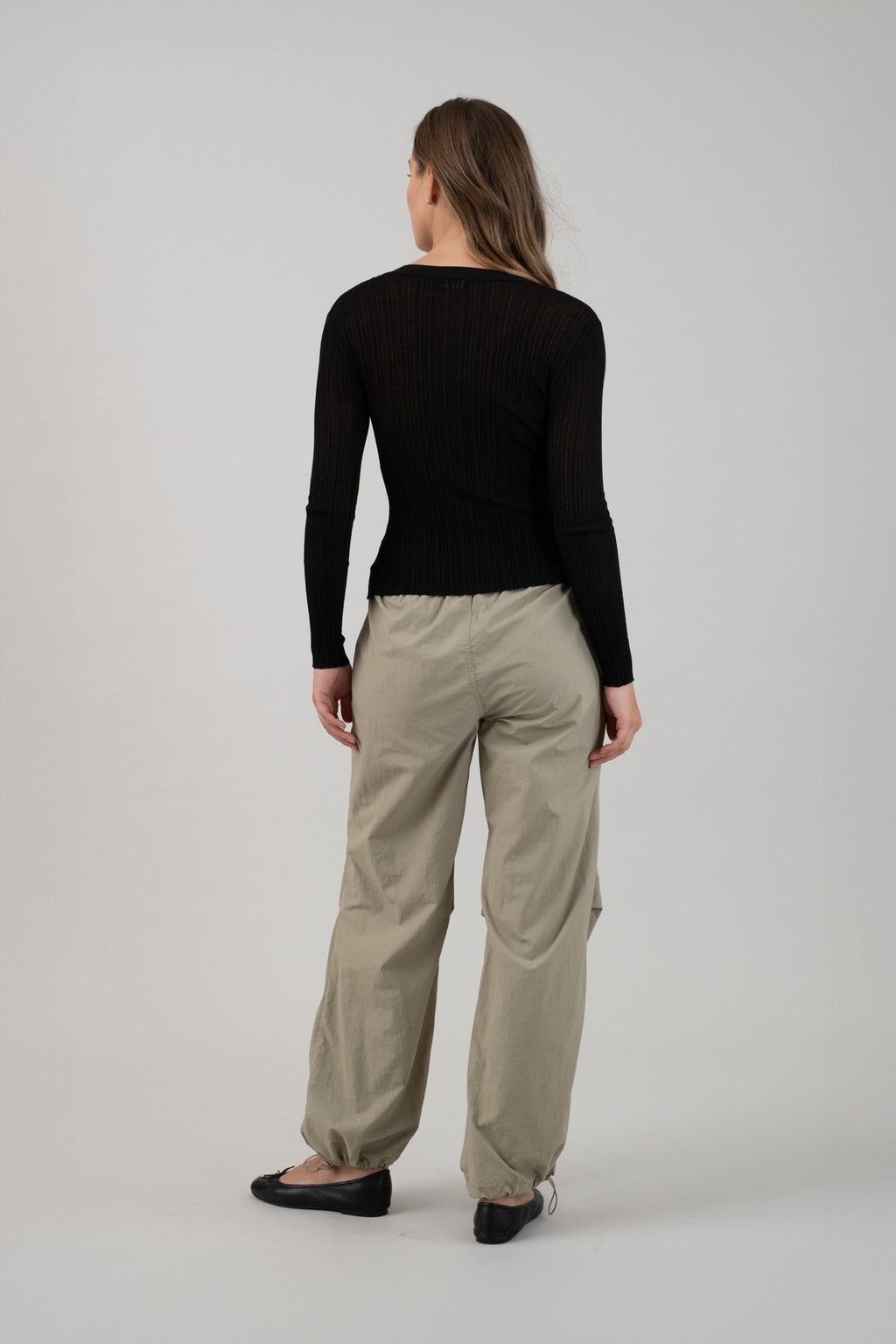 Drawstring Parachute Pants