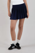 Wide Waistband Tennis Mini Skirt With Shorts